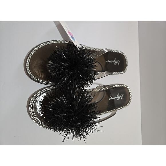 Luffymomo Women's Rhinestone Flip Flops Beach Flat Thong Sandals - Picture 2 of 8